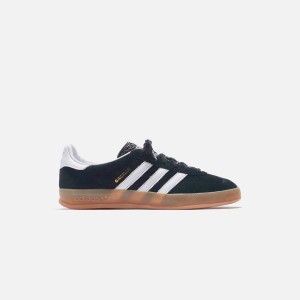 Black / White Men Kith adidas Gazelle Indoor Sneakers | 0948-SLXJO