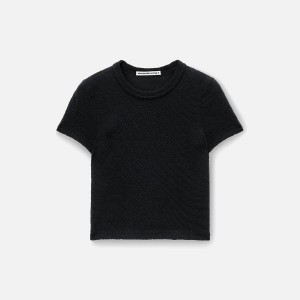 Blue Black Women Kith T by Alexander Wang Crew Neck Baby Shirts | 2104-MSXRA