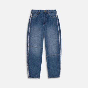 Blue Grey Women Kith Ganni Heavy Denim Starys Jeans | 1034-TLEHB