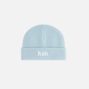 Blue Kids' Kith Baby Classic Serif Logo Beanie Headwear | 7934-KTAWQ