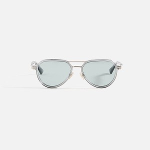 Blue Men Kith Bottega Veneta Aviator Frames Sunglasses | 4956-LXQFT