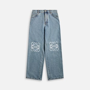 Blue Men Kith Loewe Anagram Baggys Pants | 6487-JVYHB