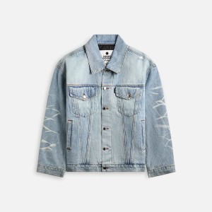 Blue Men Kith Noon Goons Jailhouse Quilted Denim Jackets | 4526-OALIB