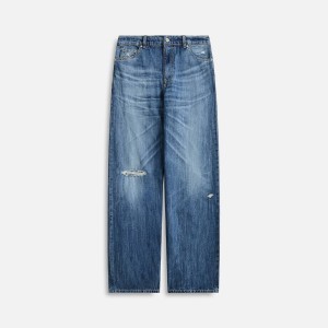 Blue Men Kith Our Legacy Vast Cut Vintage Rubber Repair Denims Pants | 3791-IRDJW