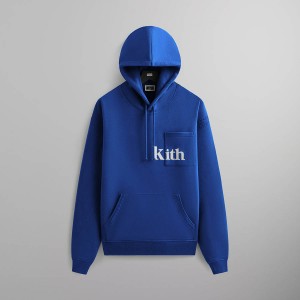Blue Men Kith Quinn Hoodie Sweatshirts | 8752-AQKDM