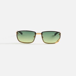 Blue Men Kith Vintage Frames VF Celebrity 24KT Gold Sunglasses | 6207-RLKZD