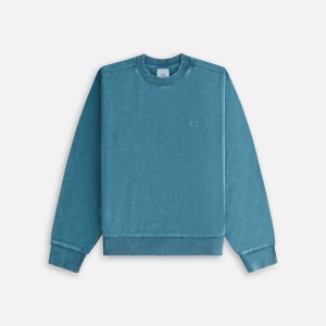 Blue Women Kith Ashwin Sueded Crewneck Sweatshirts | 0716-HWQBU