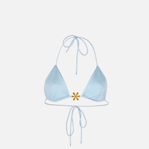 Blue Women Kith Asta Resort Juliana Bikini Top Swim | 3627-GBEHS