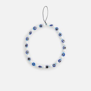 Blue Women Kith Crystal Haze Evil Eye Phone Bracelet Jewelry | 7203-NVKRP