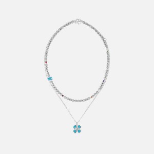 Blue Women Kith SSIL Clover Necklace Jewelry | 8145-DRJKX