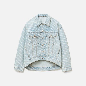 Blue Women Kith T by Alexander Wang Falling Back Jackets | 8697-FWELK
