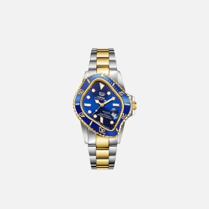 Blue / Blue Men Kith LAARVEE Silver and Golden Precision Steel Jewelry | 6541-TRCOU