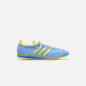 Blue / Light Yellow / White Men Kith adidas x Sporty and Rich SL 72 Sneakers | 7239-ETJZR