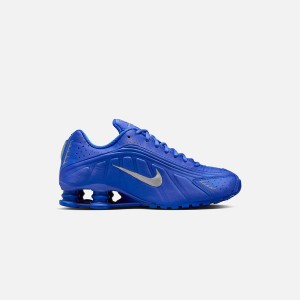 Blue / Silver Men Kith Nike WMNS Shox R4 Sneakers | 9876-EVADY