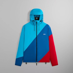 Blue / White / Red Men Kith for BMW Timo Windbreaker Jackets | 1453-IEDXL