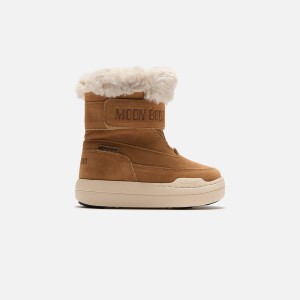 Brown Kids' Kith Moon Park Strap Boots | 8973-DAZEO