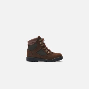 Brown Kids' Kith Timberland Grade School 6" Field Boots | 6734-VTOJX