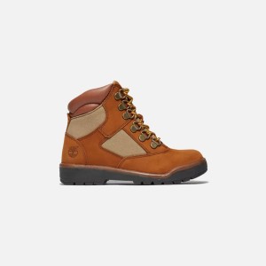 Brown Kids' Kith Timberland Pre-School Field 6" Sesame Youth Boots | 1506-HJDYB