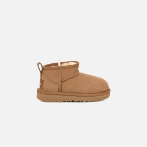 Brown Kids' Kith UGG TD Classic Ultra Mini Boots | 3412-VSWBT