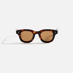Brown Men Kith AKILA Apollo Sunglasses | 1302-FDYUA