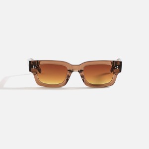 Brown Men Kith AKILA Syndicate Sunglasses | 9478-DUBZX