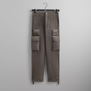 Brown Men Kith Chenille Chauncey Cargo Pants | 0196-QJVRX