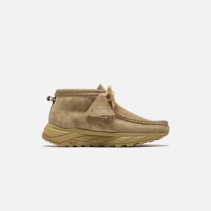 Brown Men Kith Clarks Wallabee Eden Dark Boots | 8950-FKTOX