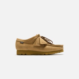 Brown Men Kith Clarks Wallabee GTX Boots | 0346-HQZBP