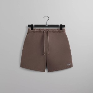 Brown Men Kith Curtis Shorts | 1759-GXYDJ