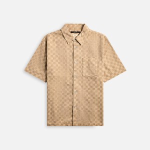 Brown Men Kith Ksubi Box Denim Shirts | 8650-RKNGU