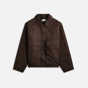 Brown Men Kith Lemaire Quilted 3D Pockets Jackets | 2647-GCBQX