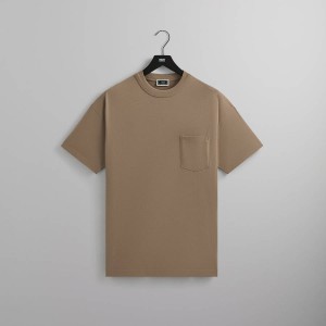 Brown Men Kith Leonard Pocket T-Shirt | 0812-NYOHC