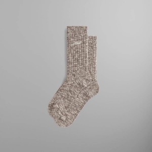 Brown Men Kith Marled Lightweight Camp Socks | 4376-KYOBA