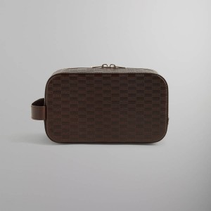 Brown Men Kith Monogram Dopp Kit Bags | 7243-MRKVO