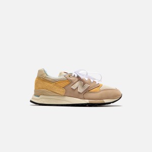 Brown Men Kith New Balance Made in USA 998 Sneakers | 5936-ECQTK