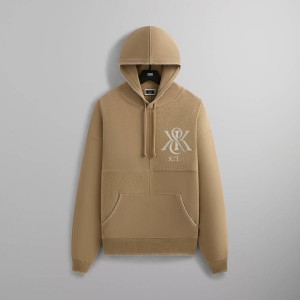 Brown Men Kith Panelled Nelson.. Hoodie | 2684-SVURP