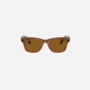 Brown Men Kith Ray Ban Meta Wayfarer Sunglasses | 8297-GJEYN
