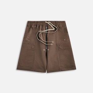 Brown Men Kith Rick Owens Cargobela Shorts | 7301-DMTXG