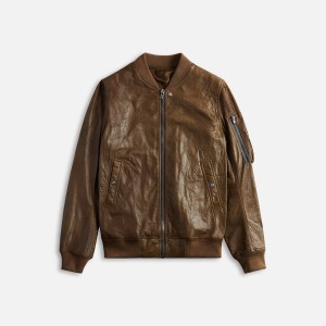 Brown Men Kith Rick Owens Classic Flight Jackets | 9583-KESPM