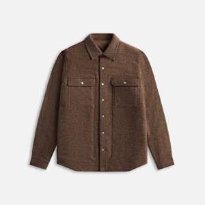 Brown Men Kith Rick Owens Outer Shirts | 0371-FVTSC