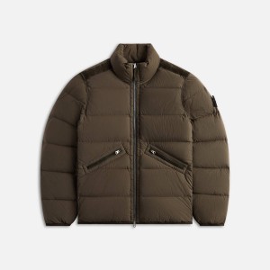 Brown Men Kith Stone Island Real Down Jackets | 7981-TZGKC