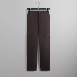 Brown Men Kith Wrinkle Nylon Mercer 8 Pants | 8795-CANZR