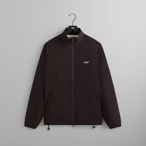 Brown Men Kith Wrinkle Nylon Windsor Panelled Track Jackets | 1869-WPLYG