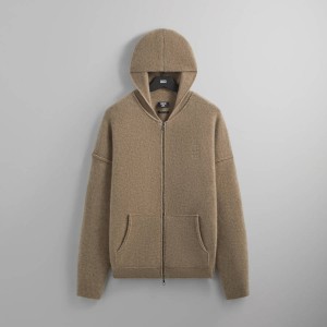 Brown Men Kith and Giorgio Armani Silk Cashmere Hoodie Sweatshirts | 6974-CDPVR
