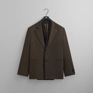 Brown Men Kith and Giorgio Armani Single Breasted Jackets | 5984-GNSOA