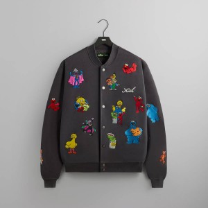 Brown Men Kith for Sesame Street Marvin Bomber Jackets | 2596-IPGJT