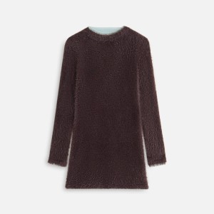 Brown Women Kith Anwen Mohair Mini Dress | 2671-NQSBY