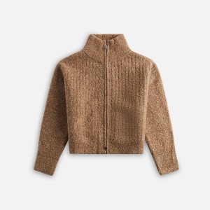 Brown Women Kith GUIZIO Mila Zip Up Sweaters | 2604-ACRGB
