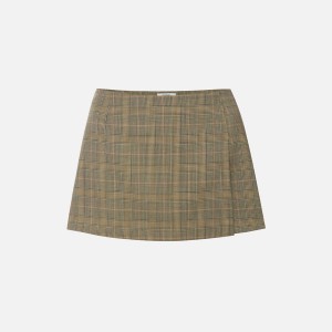 Brown Women Kith Miaou Micro Skirts | 0128-TNBOJ