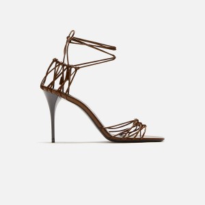 Brown Women Kith Saint Laurent Babylone 90 Sandal Heels | 7205-ACLQG